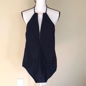NWT Ted Baker London Halter Plunge Swimsuit  US 10